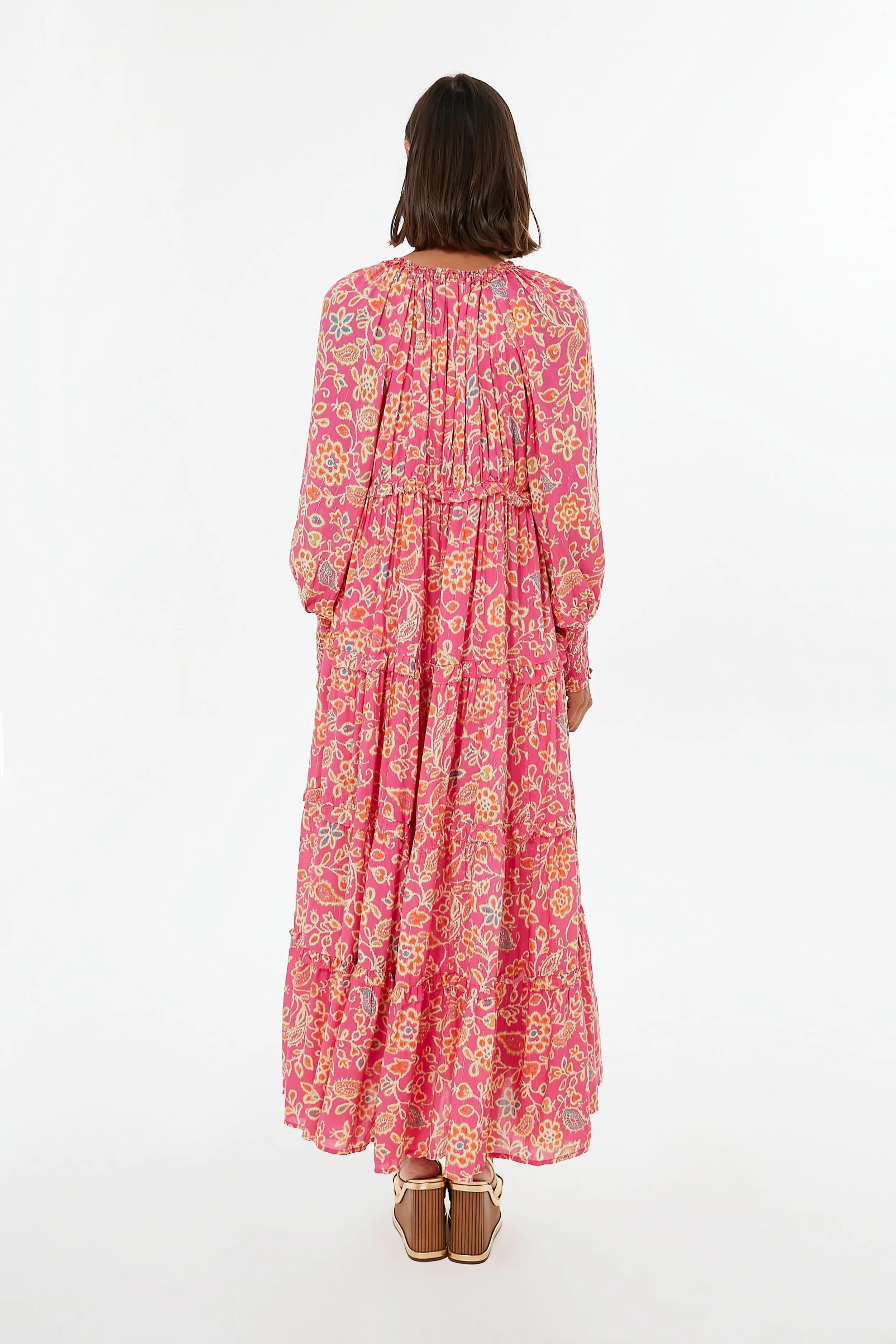 Alessandra Pink Print Monique Maxi Dress