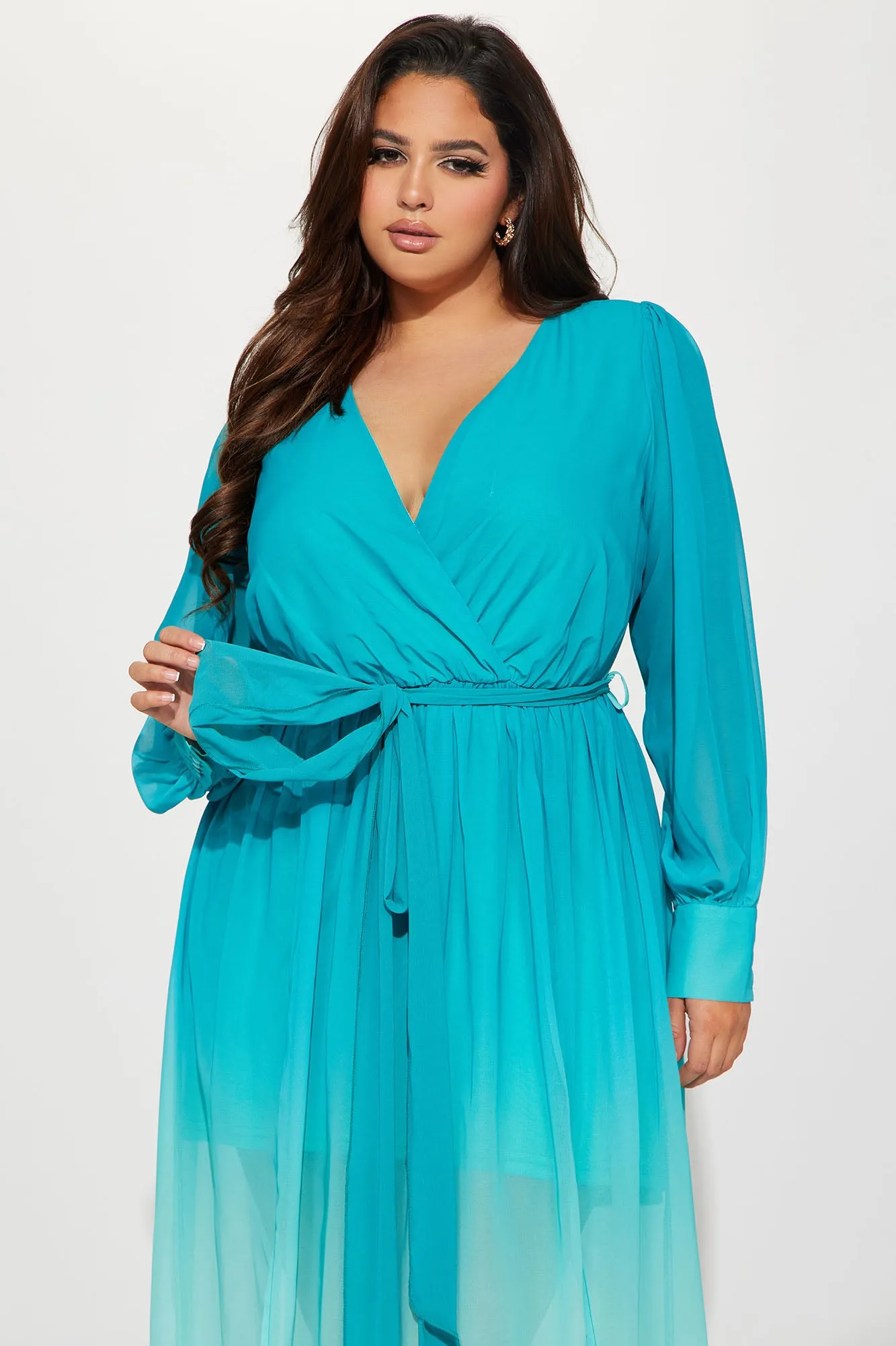 Alli Ombre Maxi Dress - Teal