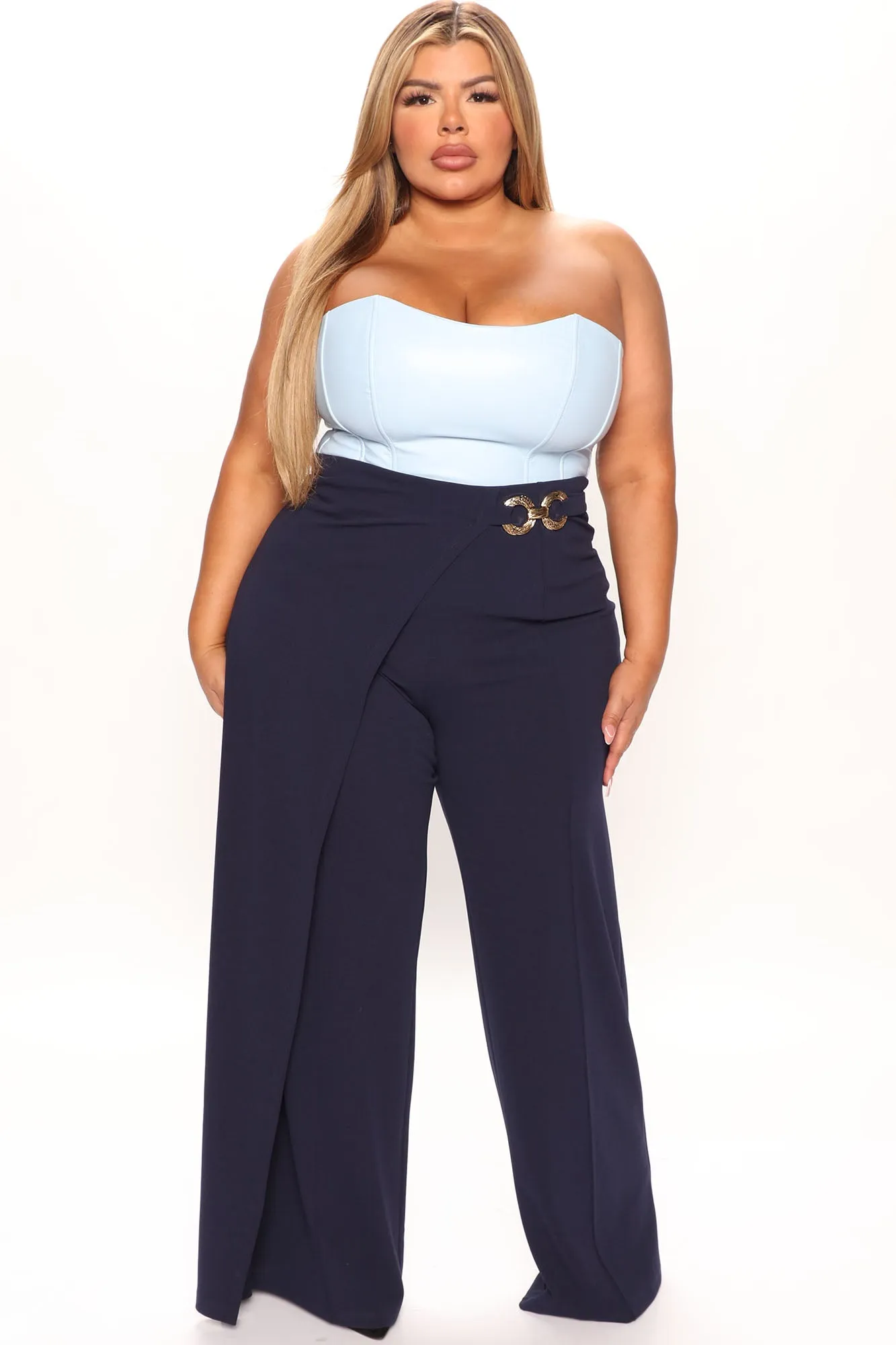 Aura Wide Leg Pant 33 - Navy