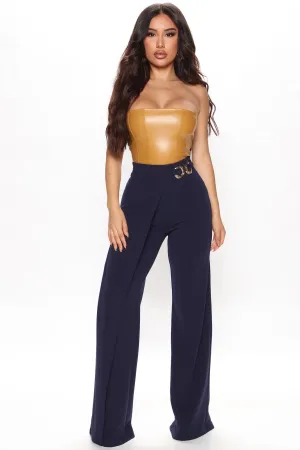 Aura Wide Leg Pant 33 - Navy