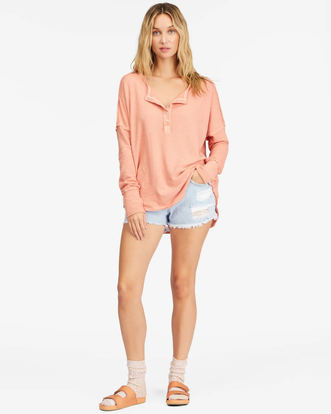 Billabong New Anyday L/S Shirt-Stone Rose