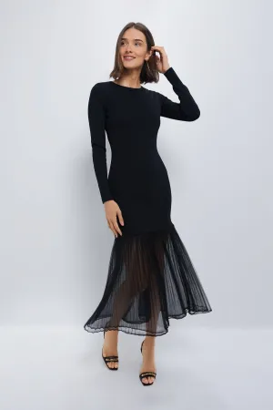 Black Knit Gwendolyn Maxi Dress