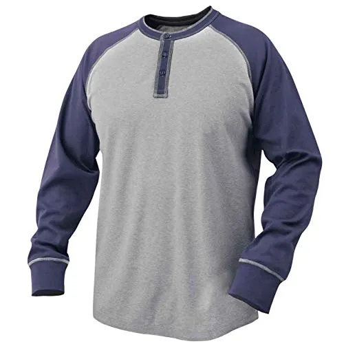 Black Stallion TF2520 Flame-Resistant Cotton Jersey Henley Long Sleeve T-Shirt