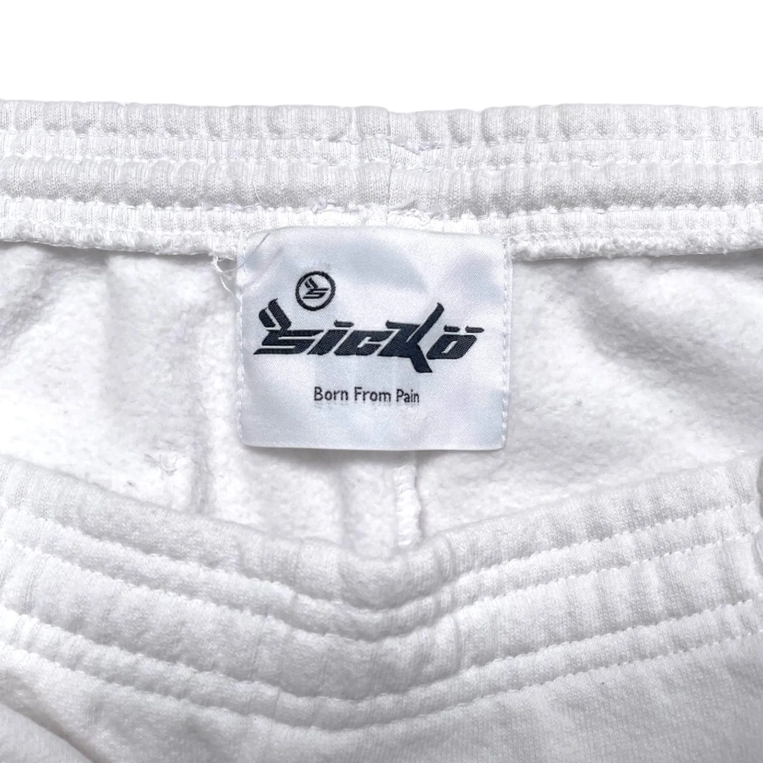 Bornfrompain Sicko Rasta Sweatpants White