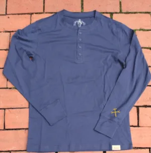 Boston Scally The Worker Henley - Blue