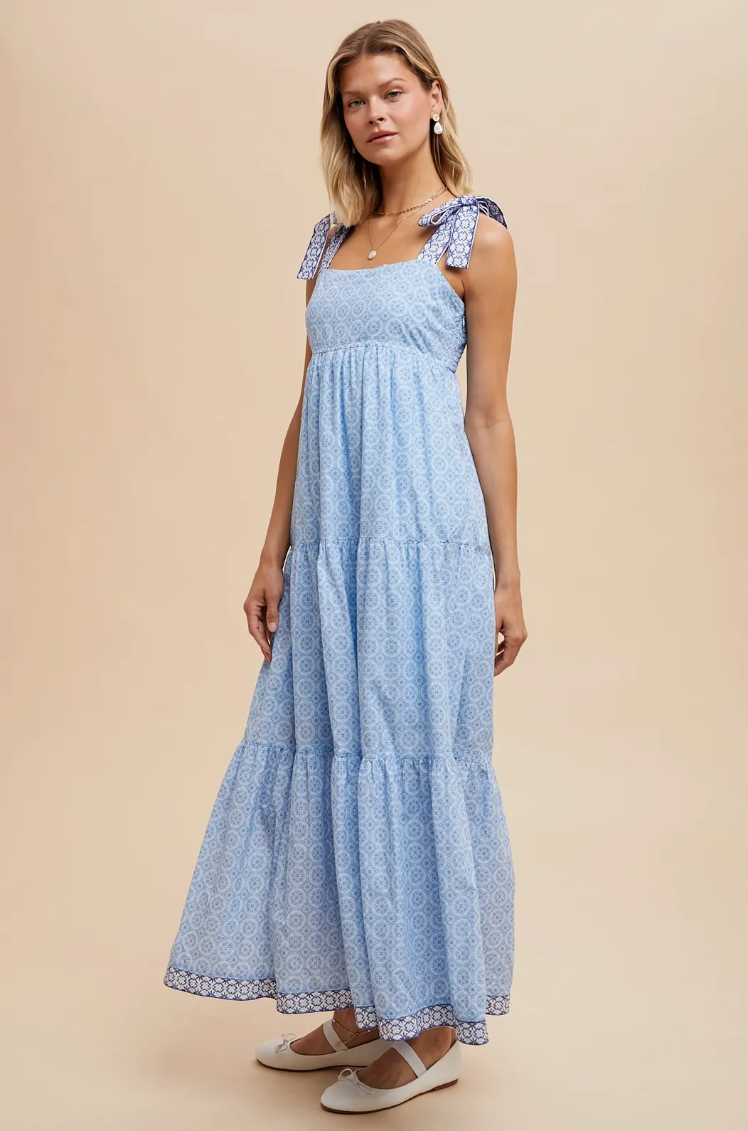 Bridgerton Embroidered Maxi