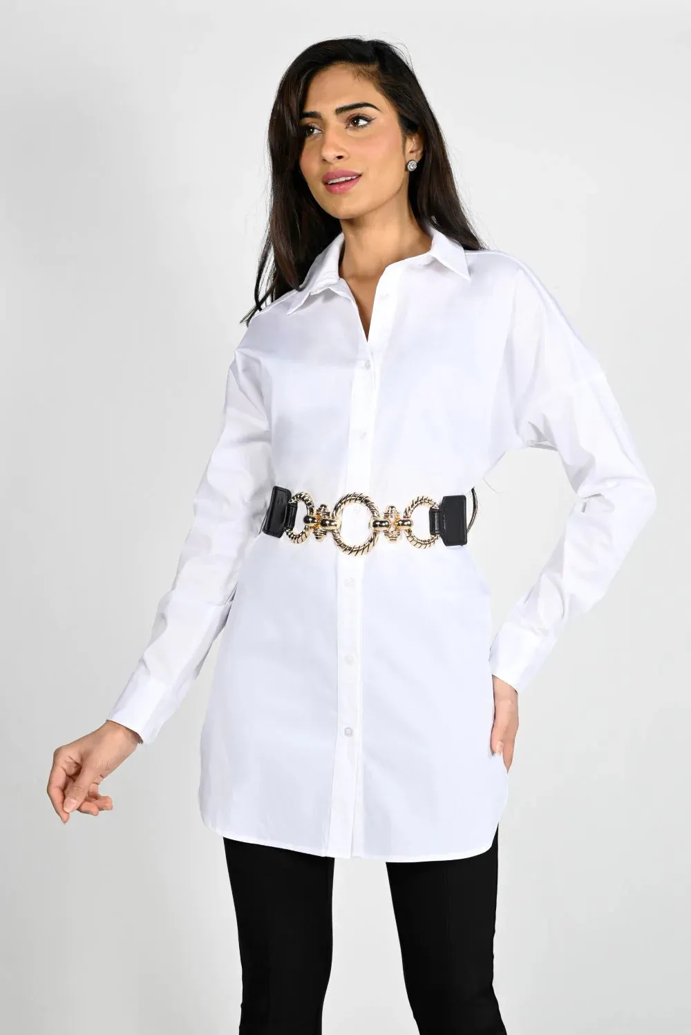 BUTTON-UP BLOUSE