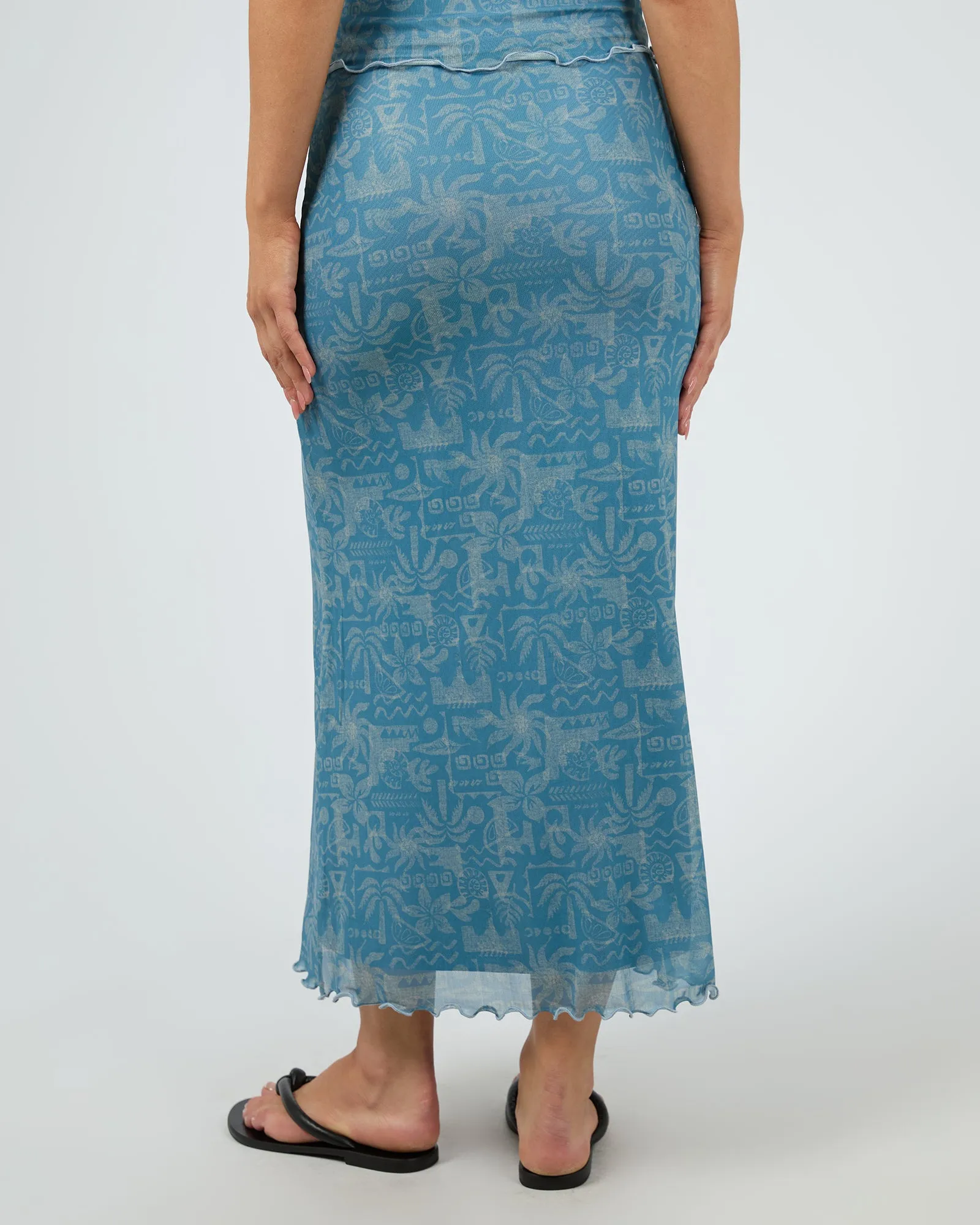 Corfu Maxi Skirt Light Blue