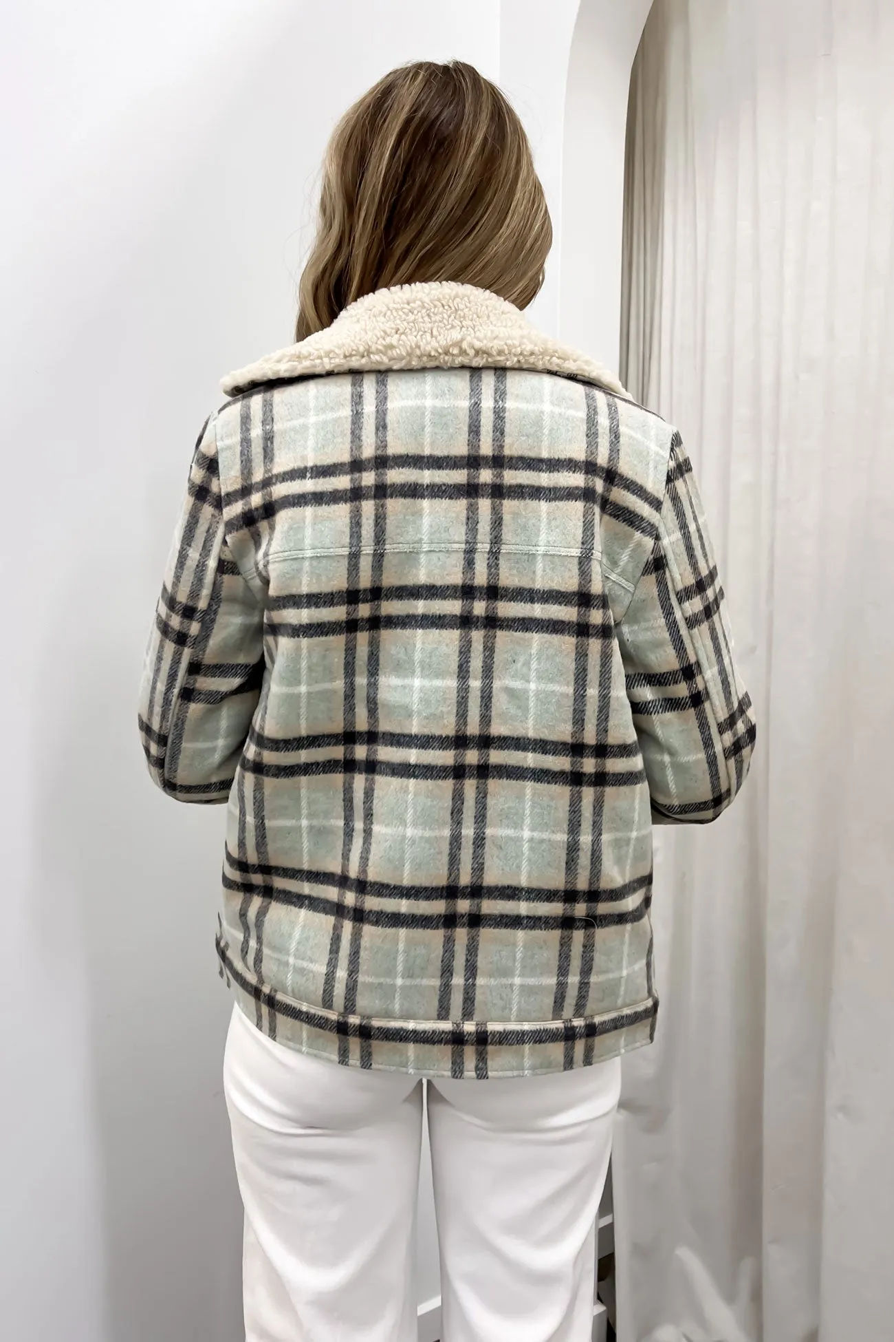 Demi Check Jacket Blue Check