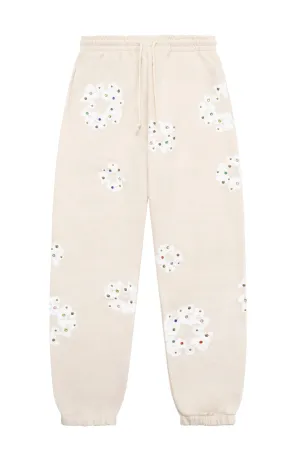 Denim Tears 'Oatmeal' Rhinestone Wreath Sweatpants