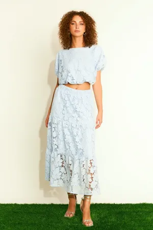 Endless Rose - Sequins Lace Maxi Skirt