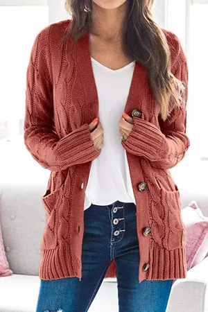 Fashion Solid Patchwork Cardigan Collar Cardigans(8 Colors)