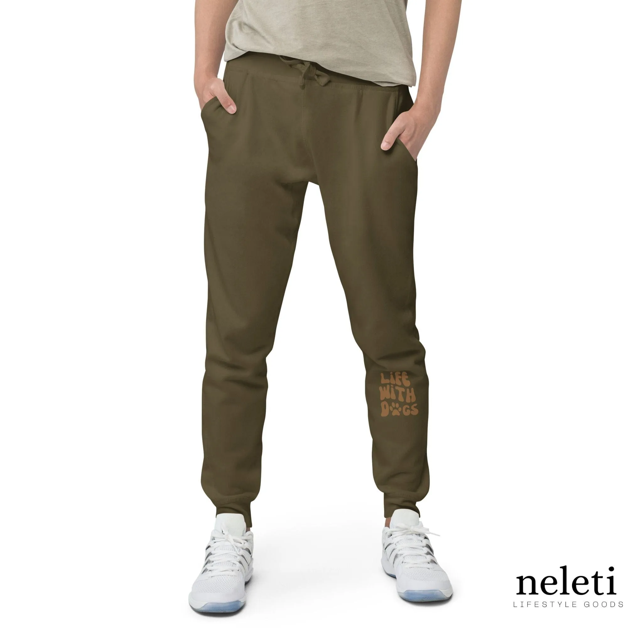 Fleece Sweatpants for Dog Lovers: Cozy Canine Comfort at Neleti.com