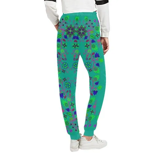 Floral Beadwork Seven Clans Deep Lake Women's Sweatpants