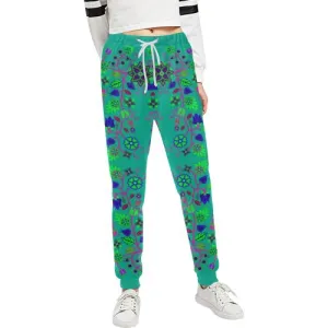 Floral Beadwork Seven Clans Deep Lake Women's Sweatpants