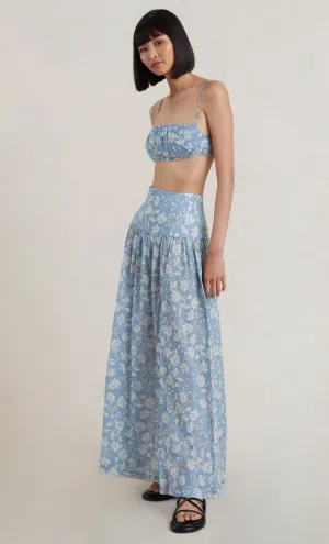 Floral Skies Maxi Skirt