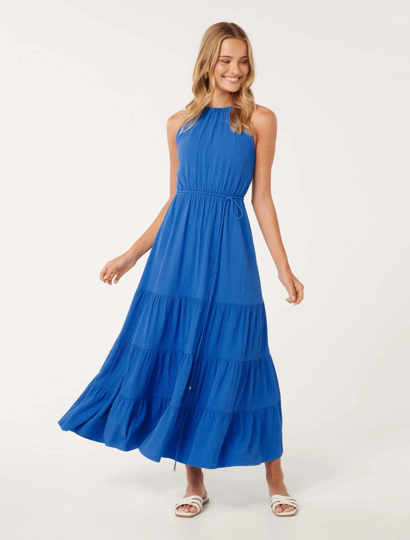 Gigi Strappy Tiered Maxi Dress