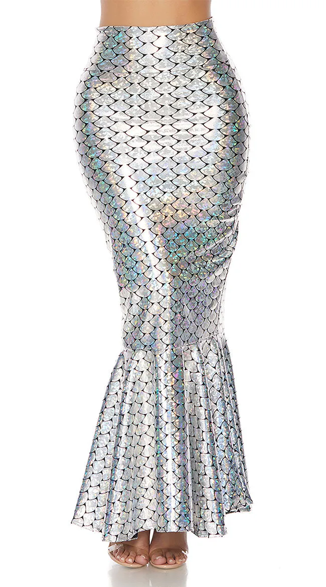 Glitter Hologram Mermaid Skirt