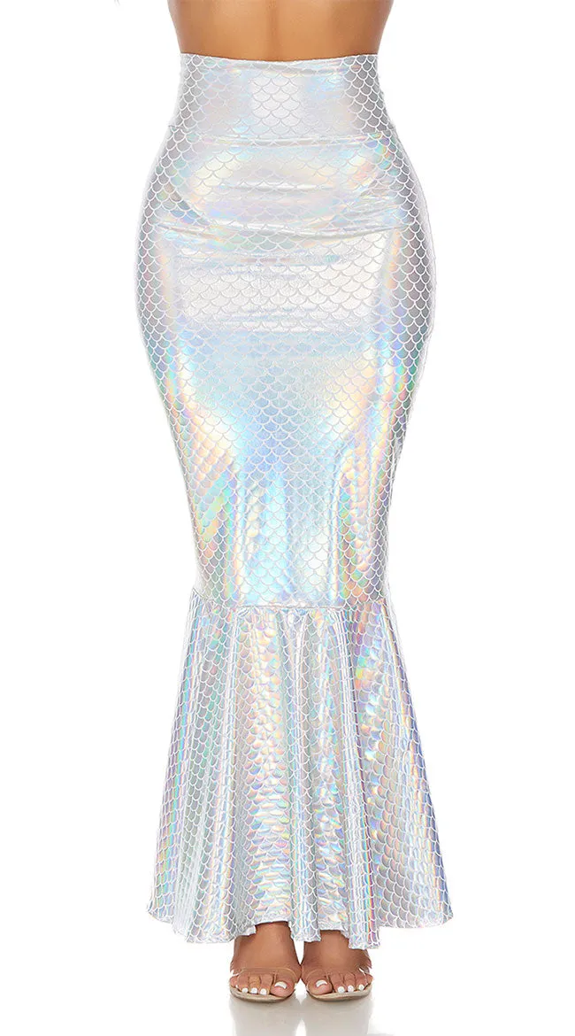 Glitter Hologram Mermaid Skirt