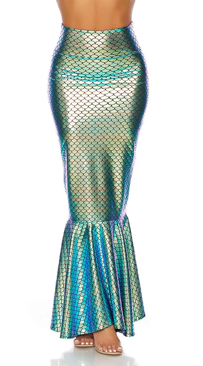 Glitter Hologram Mermaid Skirt