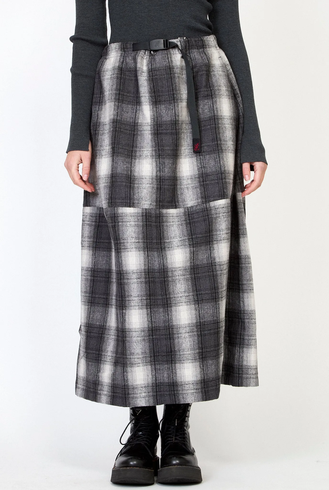 GRAMICCI Woven Wool Paneled Skirt