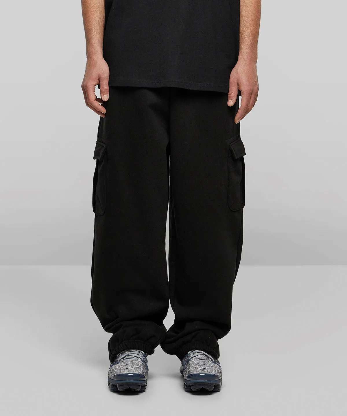 Heather Grey - 90s cargo sweatpants