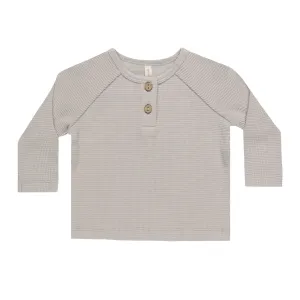 Henley Knit Top - Fog