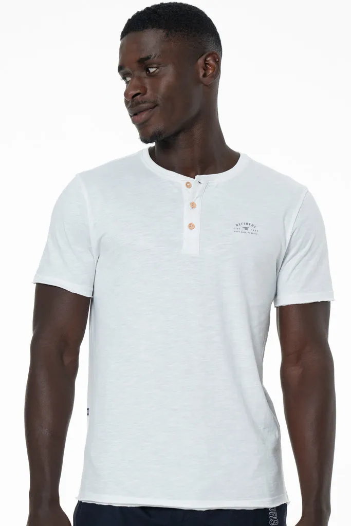 Henley T-Shirt _ 141367 _ Optic White