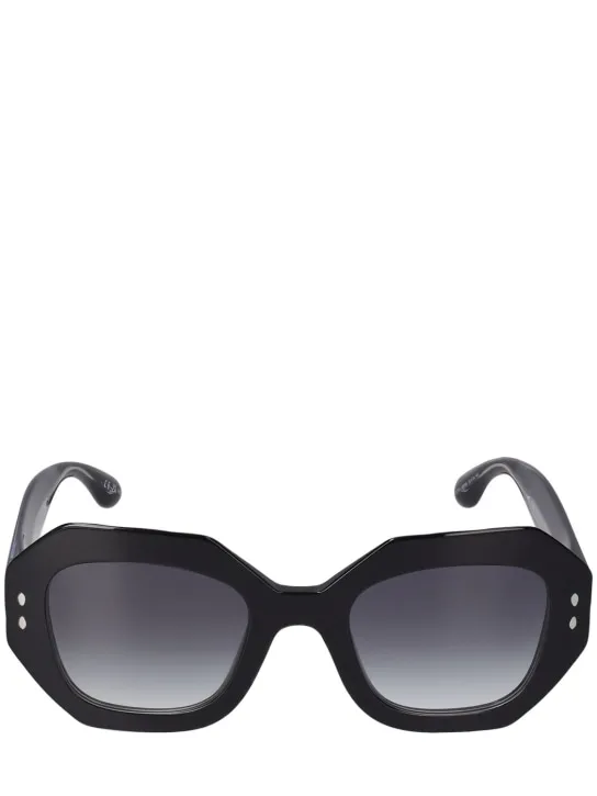 Isabel Marant   Maxi temple round acetate sunglasses 