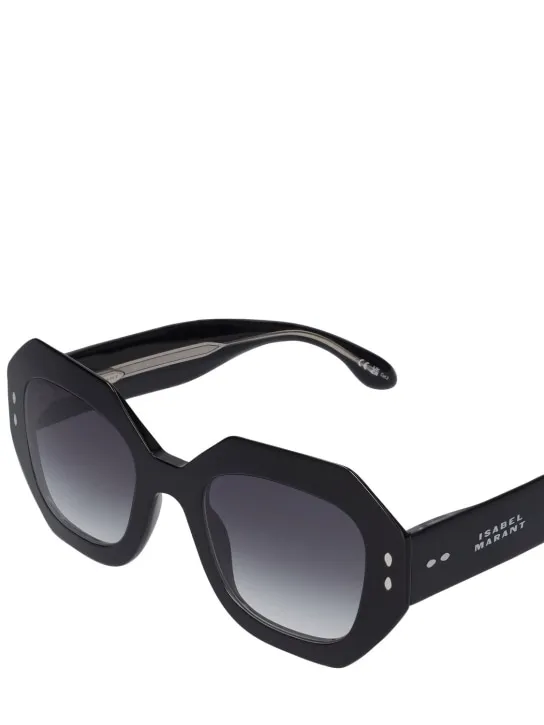 Isabel Marant   Maxi temple round acetate sunglasses 