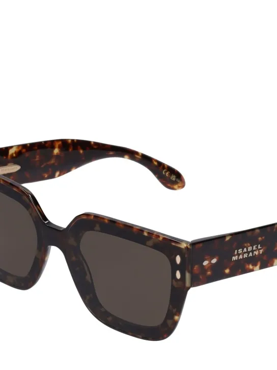 Isabel Marant   Maxi temple squared acetate sunglasses 