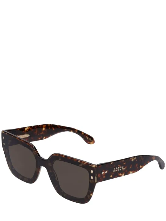 Isabel Marant   Maxi temple squared acetate sunglasses 