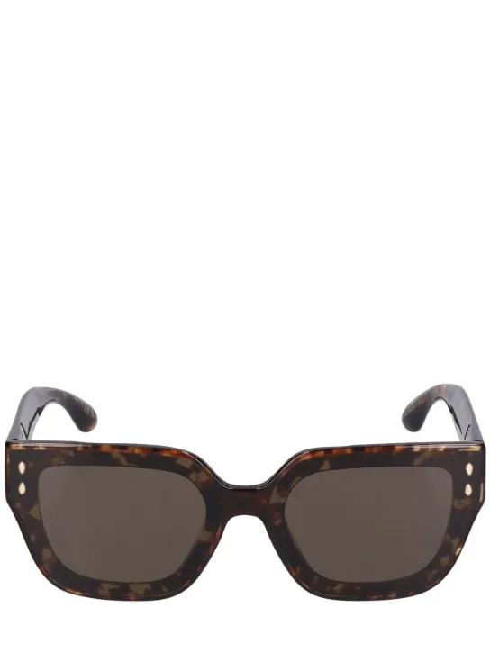 Isabel Marant   Maxi temple squared acetate sunglasses 