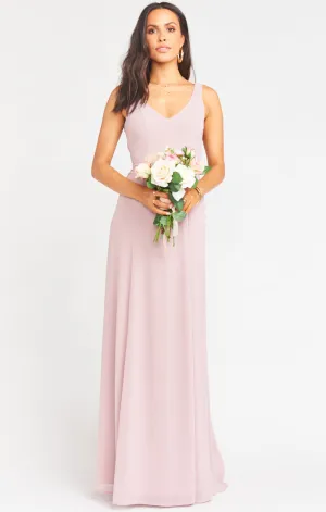 Jenn Maxi Dress ~ Neutral Mauve Chiffon