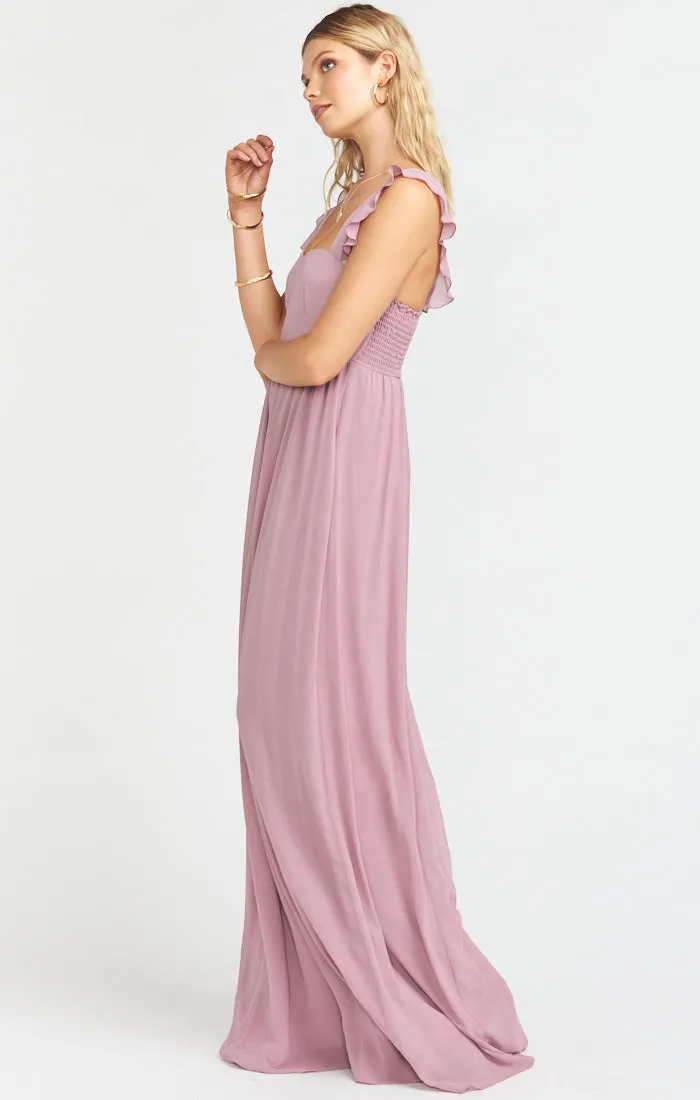 June Maxi Dress ~ Antique Rose Chiffon