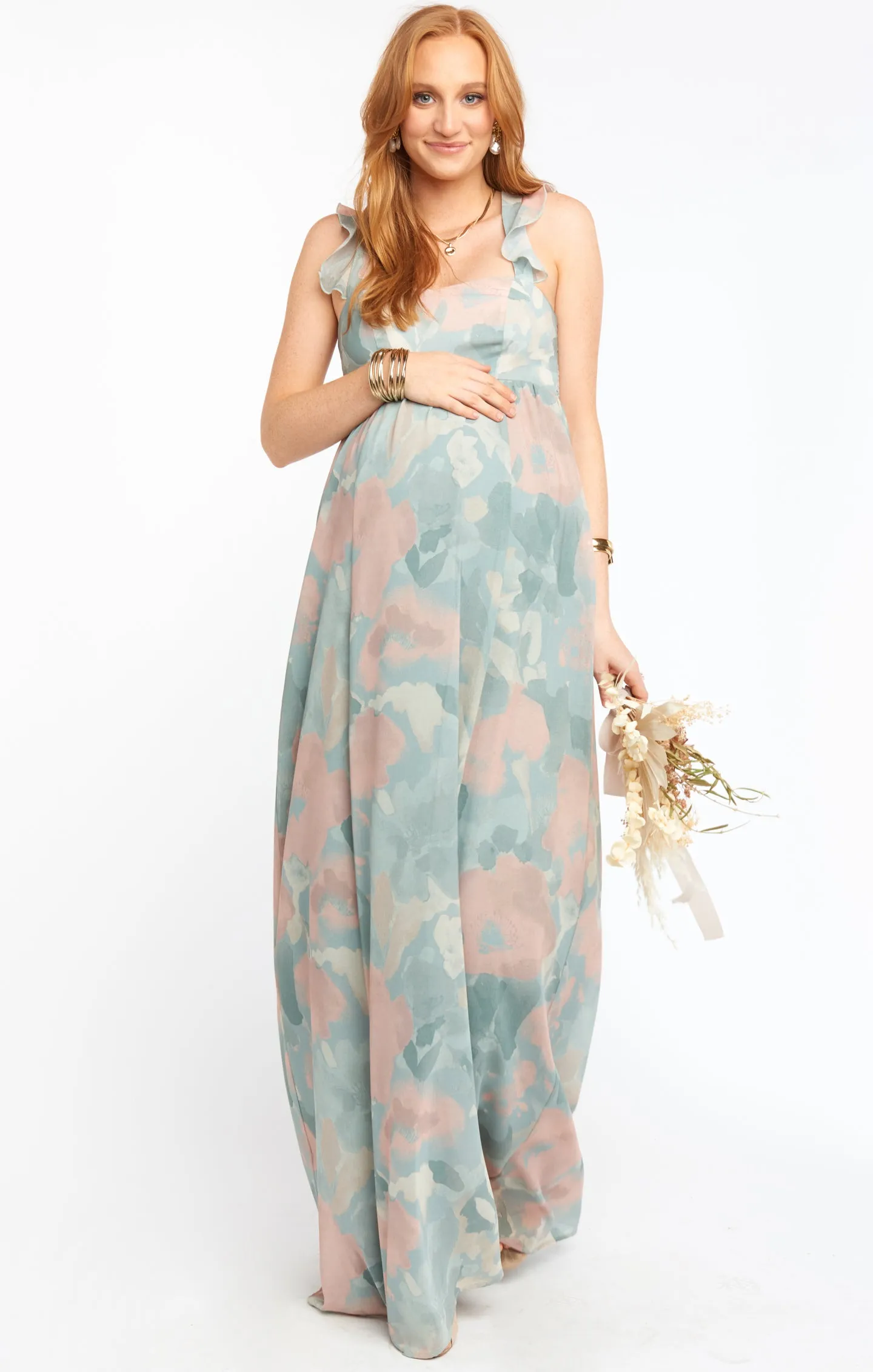 June Maxi Dress ~ Sage I Do Floral