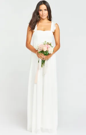 June Maxi Dress ~ Wedding Cake Chiffon