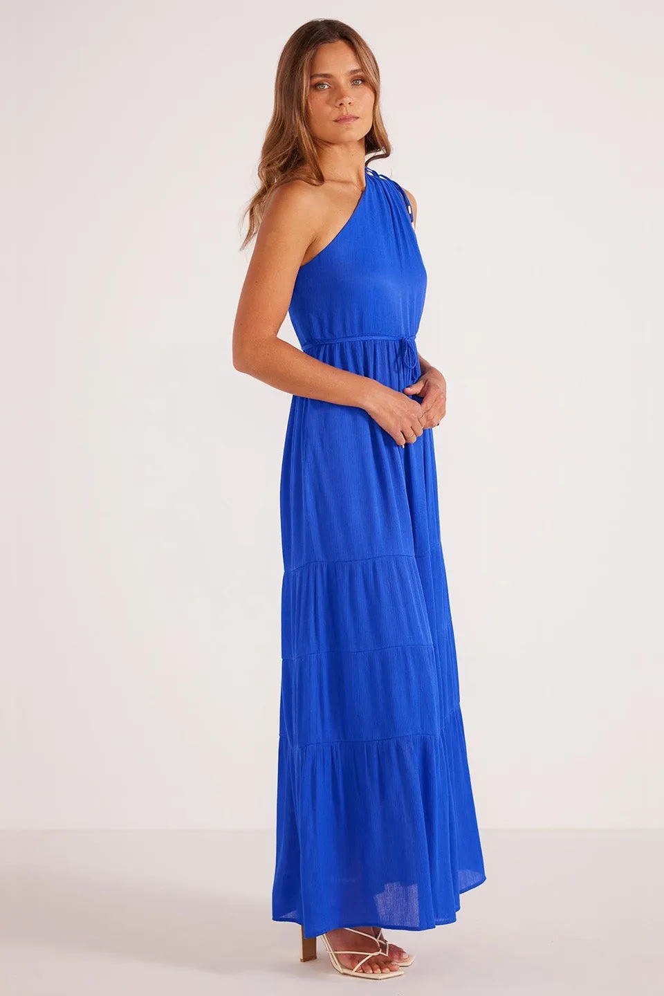 Kameo Cobalt One Shoulder Maxi Dress