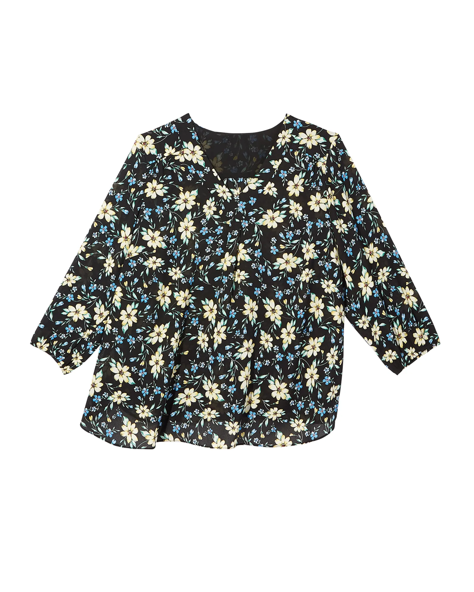 Kelly Blouse | Black / Yellow