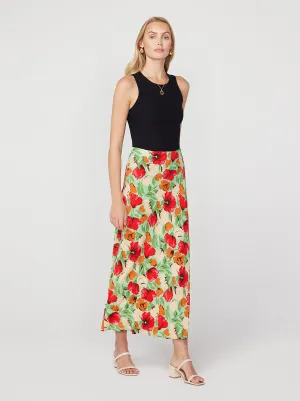 Layla Green Garden Floral Skirt