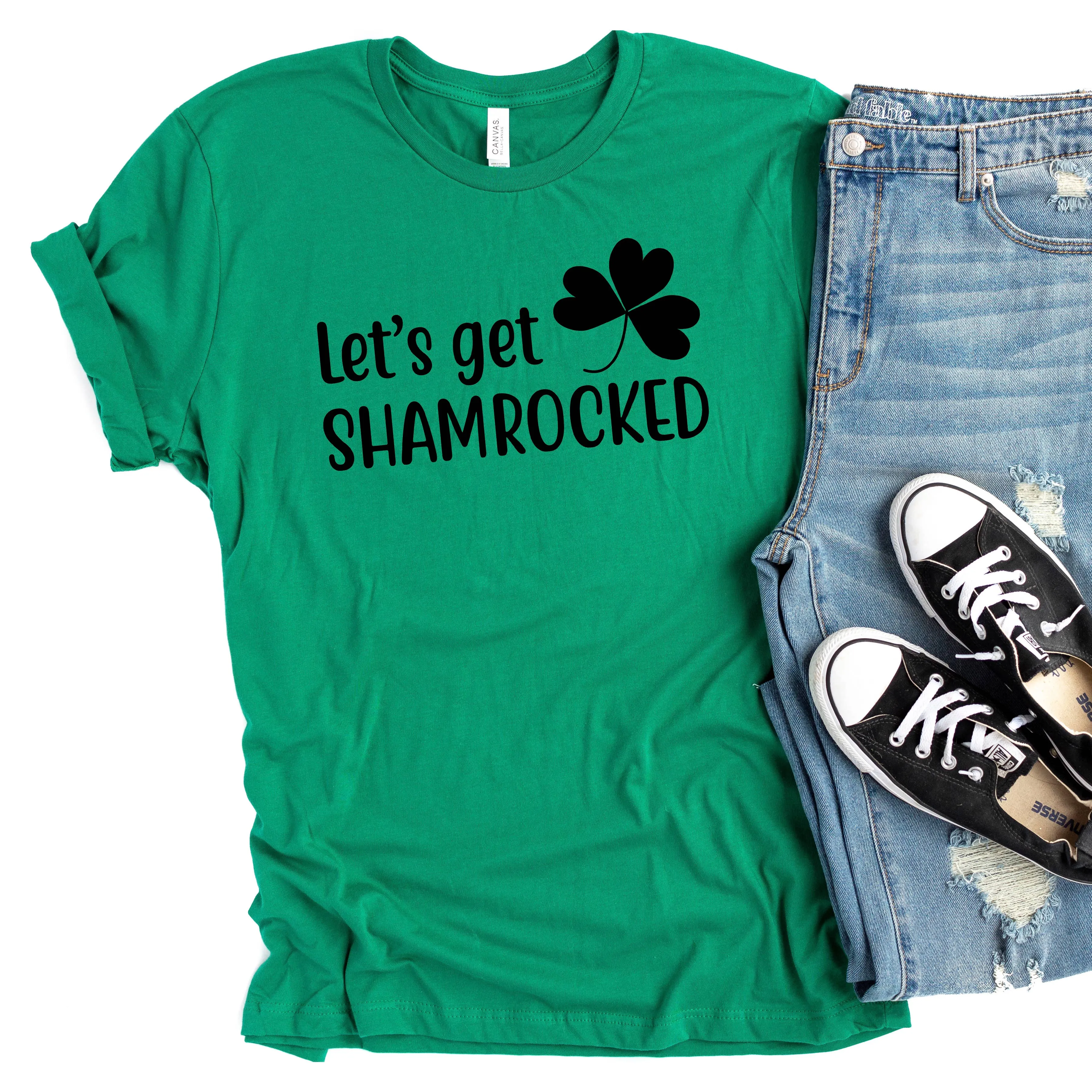 Let's Get Shamrocked -St Patrick's Day Irish Green T-shirt