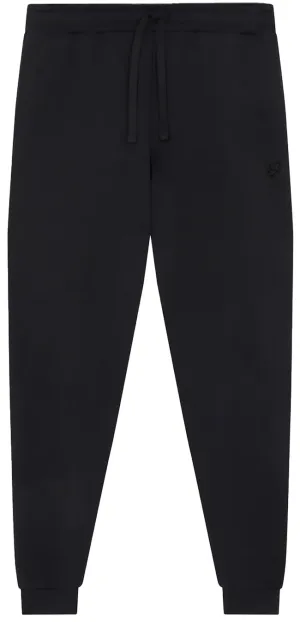 Lyle and Scott Mens Tonal Eagle Skinny Sweatpant Jet Black