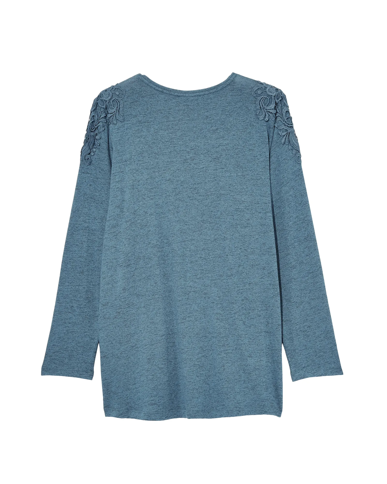 Maggie Long Sleeve Knit Top | Azure Blue