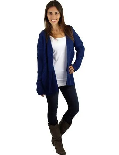 Navy Knit Cardigan