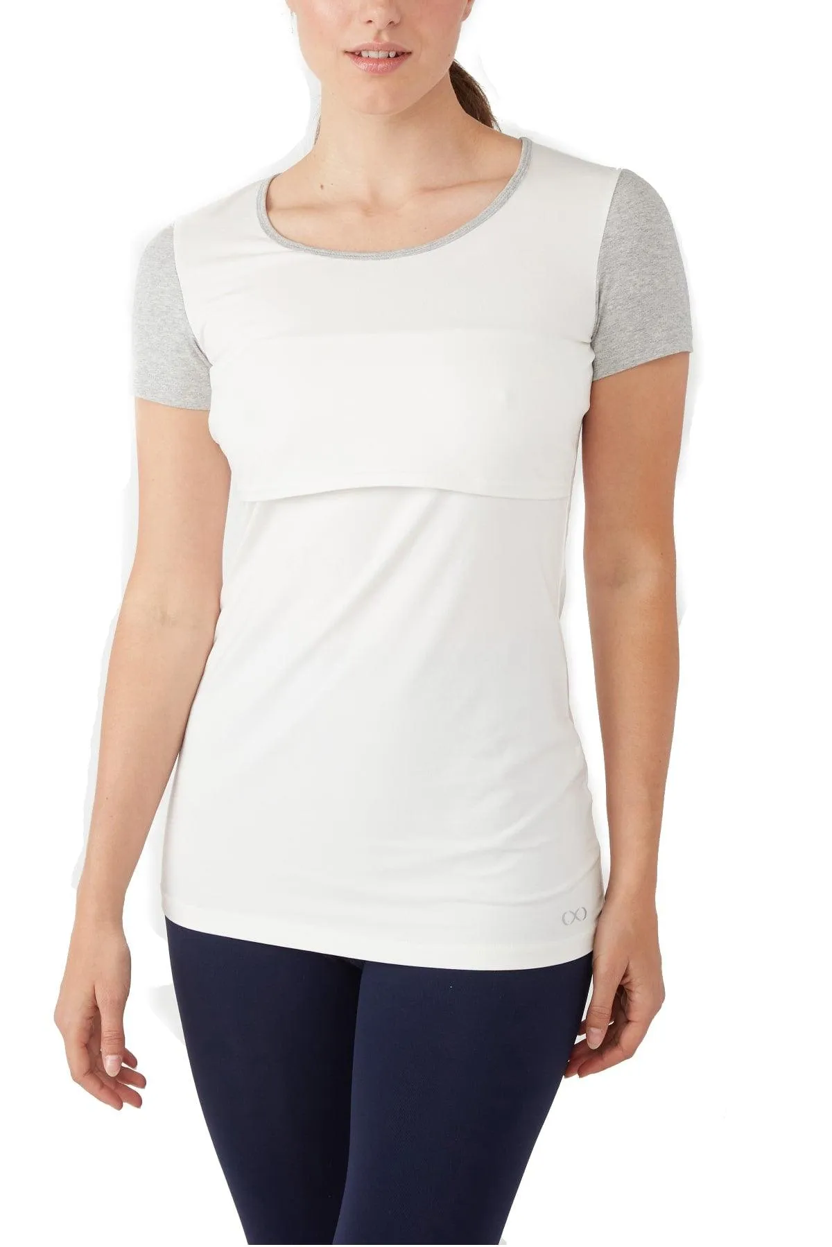 Nia Short Sleeves Round Neck Nursing Top