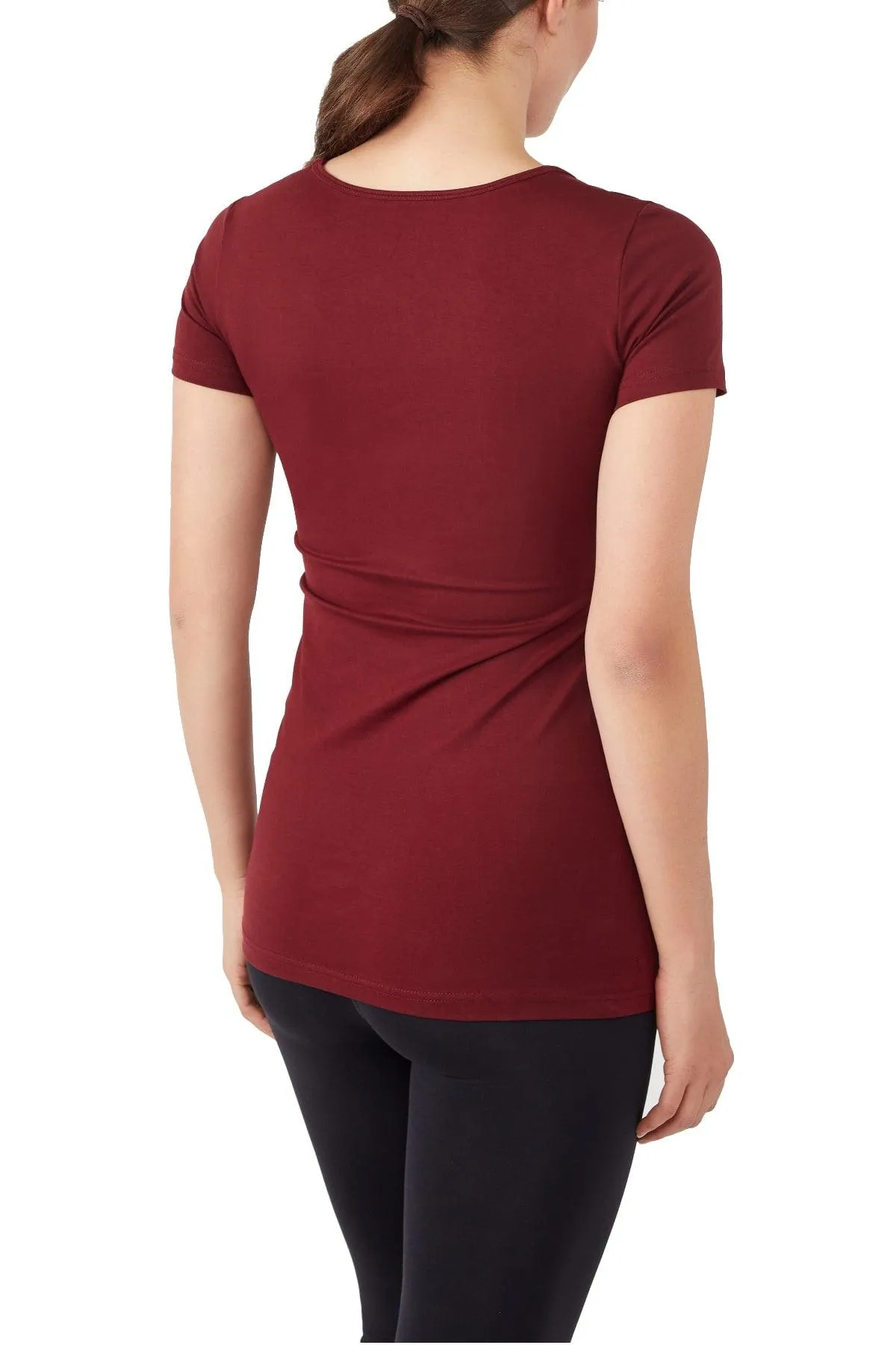 Nia Short Sleeves Round Neck Nursing Top