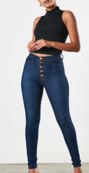 No Closure Skinny Jeans