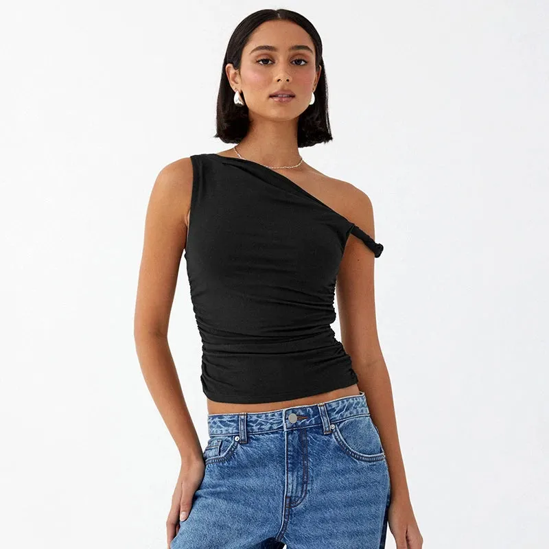 'One Off Should' Ruched Top