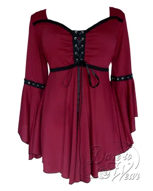 Ophelia Top in Burgundy