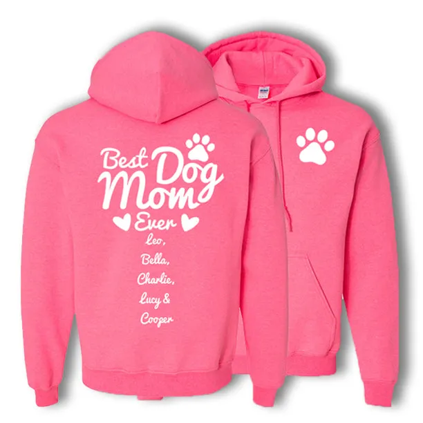 Personalized Best Dog Mom Hoodie